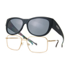 Black Fitover Sun Glasses Polarized Fit over Women Sunglasses Men Oversized Shades Myopia Driving