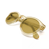 Vintage Transparent Yellow Acetate Fashion Sunglasses Customized Bespoke Eyeglasses Manufacturers