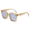 2022 new fashion polarized retro ladies sunglasses Double Bridge Round glass lens sunglasses optifix absorbable