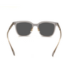 Grey Acetate Square Sunglasses Custom Polarized Sunglasses Top Eyewear Manufacturers