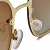 Custom Fashion Square Rimless Sun glasses UV 400 Oversized shades Gradient Tea Women Sunglasses 2022 Men Sunglasses mens river