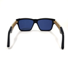 Whole Sale Glasses Companies Newest Design Gold Metal Temple Acetate Frame Mixed Material Sunglasses