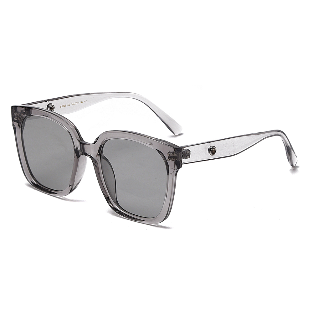 2022 new fashion polarized retro ladies sunglasses Double Bridge Round glass lens sunglasses optifix absorbable